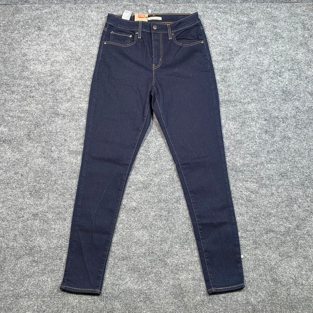 Levis 721 High Rise Skinny Jeans Dark Indigo Blue‎ W28 L28 18882-0784 Womens
